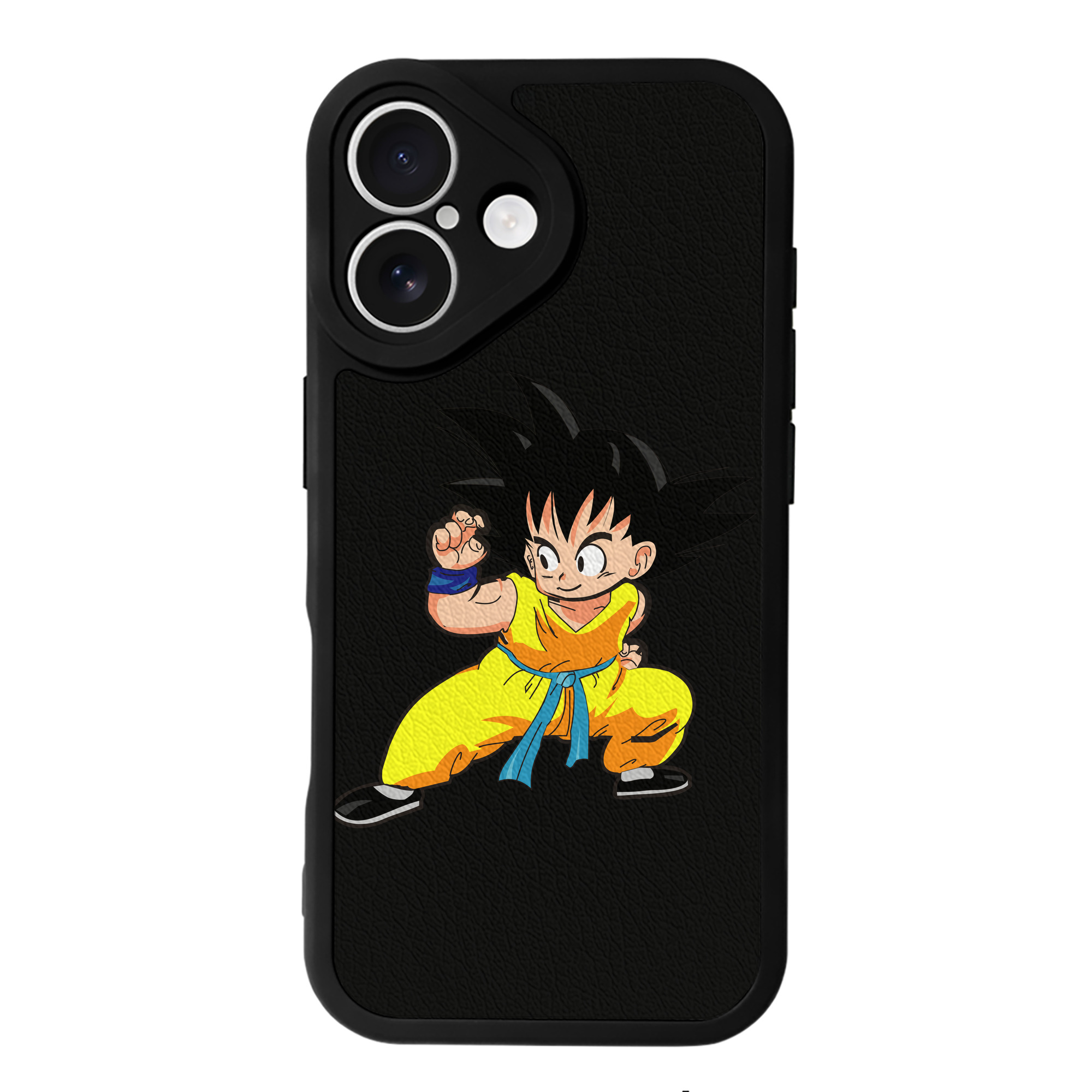 （画像用） ドラゴンボール 孫悟空（そん ごくう）Son Goku カカロット DRAGON BALL Kakarotto 【iPhone 16シリーズ対応】シリコンスマホケース（レザー調） 材質：シリコン